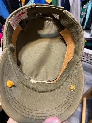 Falcon Olive Green Military Style Cap with adjustable strap and pins for men