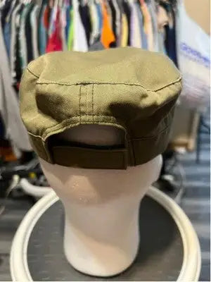 Falcon Olive Green Military Style Cap with adjustable back strap and pins