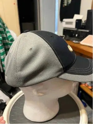 Two-tone gray and black Nike Golf fitted hat with Nike Swoosh logo