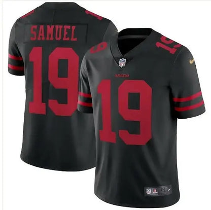 Black and red San Francisco 49ers Deebo Samuel Nike Vapor Limited Jersey with Samuel 19