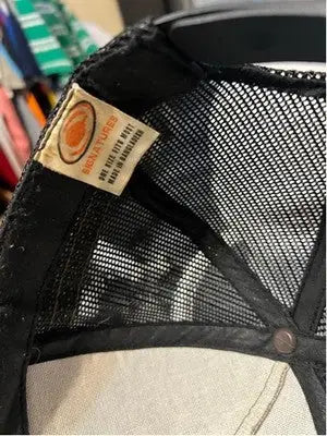 Black mesh trucker hat with internal brand tag from Men’s Signatures Team Realtree