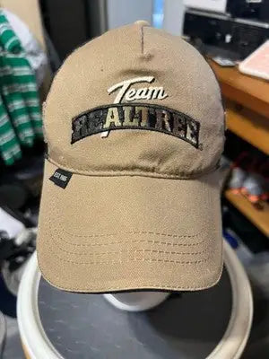 Men’s Signatures Team Realtree beige black mesh trucker hat with embroidered logo