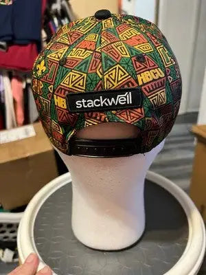 Men’s Stackwell Black Pelicans HBCU Pattern Snapback Hat - Snapback Hat