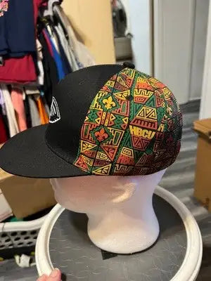 Men’s Stackwell Black Pelicans HBCU Pattern Snapback Hat - Snapback Hat