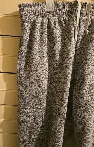 Gray heathered Mens XL Cougar Sport 4 Pocket Sweatpants in Grey/Black 100% Polyester
