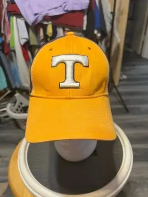 Orange baseball cap with white T logo for Men’s Zephyr Tennessee Vols team hat