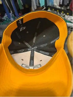 Yellow and black baseball cap with interior sweatband for Men’s Zephyr Tennessee Vols