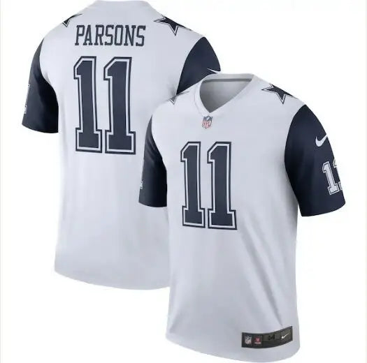 White Dallas Cowboys Micah Parsons Nike Alternate Legend Jersey with number 11 and PARSONS on back