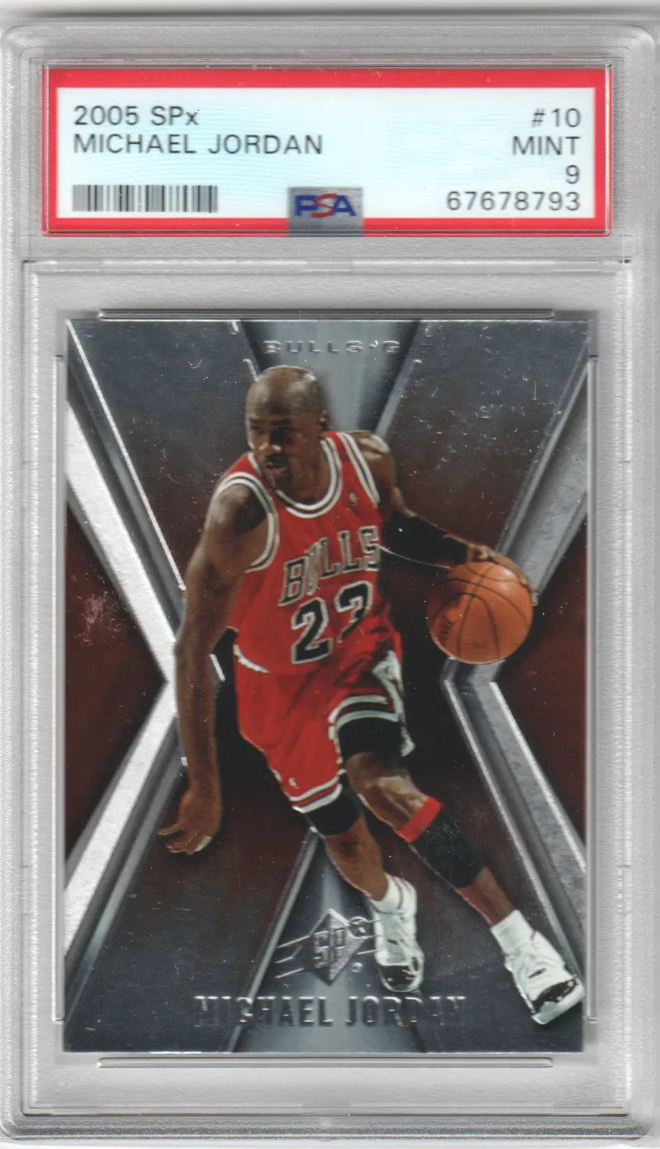 Graded Michael Jordan basketball card from Upper Deck SPX featured by Columbia Hobby