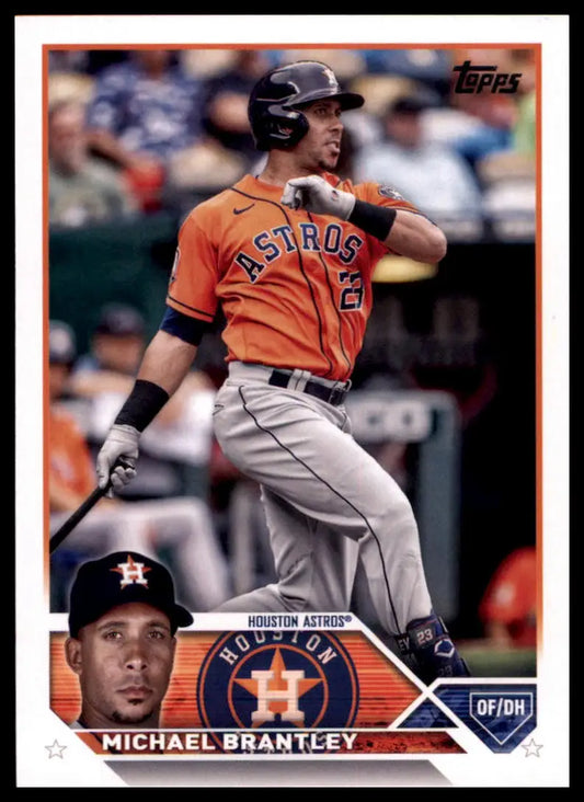 Michael Brantley baseball card from 2023 Topps #628 Houston Astros collection