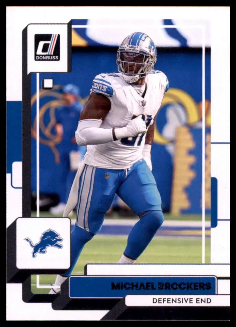 Michael Brockers football card from 2022 Donruss Detroit Lions collection