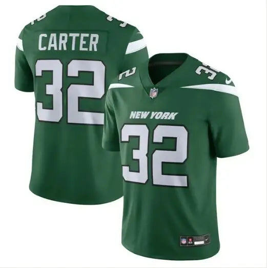Green Michael Carter New York Jets Nike Vapor F.U.S.E. Limited Jersey with number 32