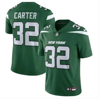 Green Michael Carter New York Jets Nike Vapor F.U.S.E. Limited Jersey with number 32