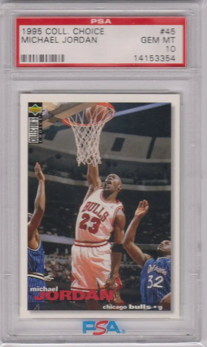 Graded Michael Jordan basketball card from Columbia Hobby’s eBay store, gem mint quality
