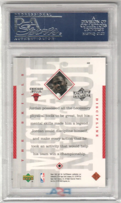 Graded Michael Jordan basketball card from Upper Deck MJ Athlete Of The Century collectieat Columbia Hobby