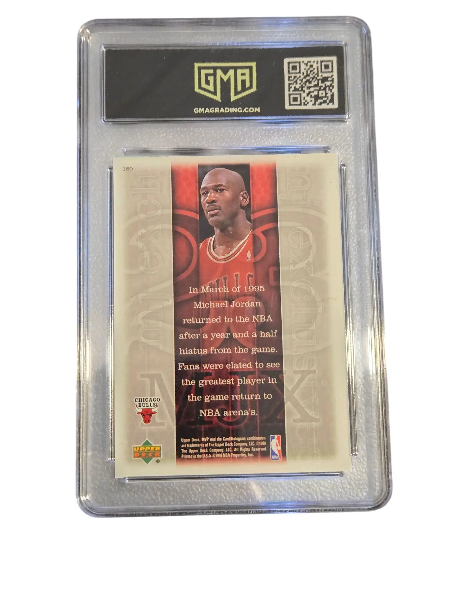 Michael Jordan Graded Card Upper Deck 1992 McDonalds P5 EX 5 1999 MVP 8.5 GMA - Trading Cards