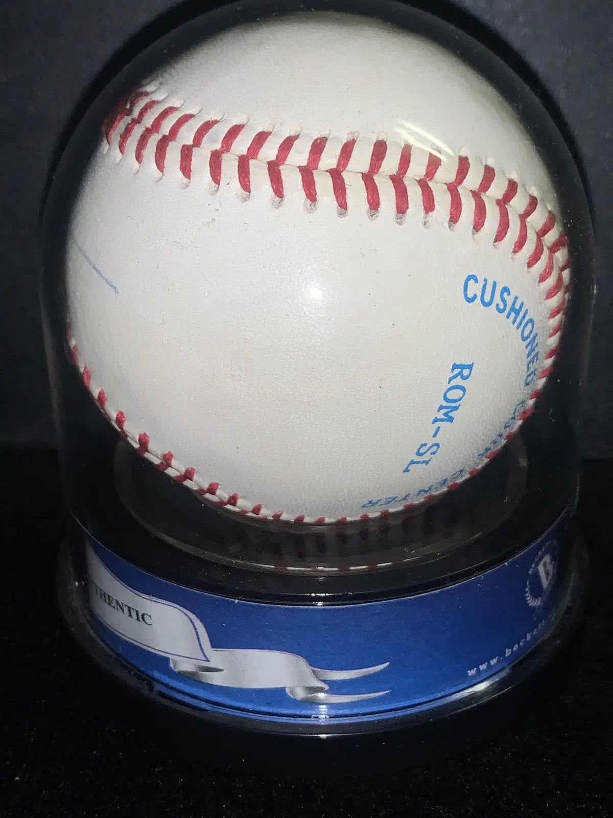 Michael Jordan Signed Rawlings Southern League Baseball in a display case