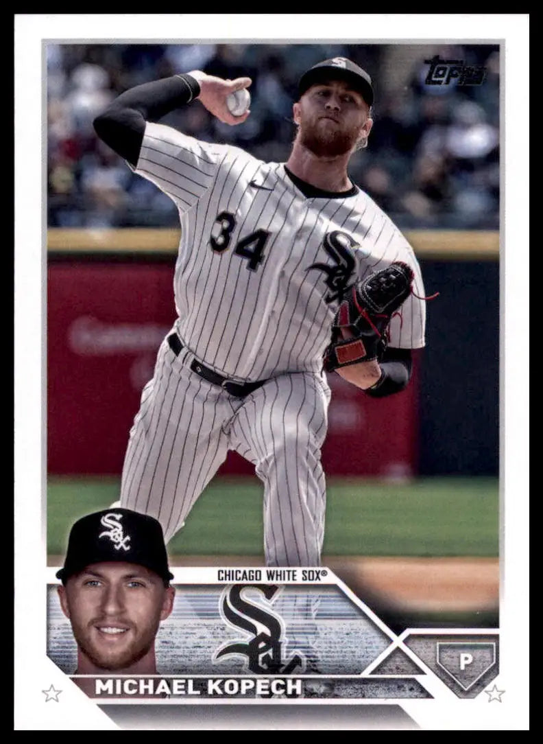 Michael Kopech 2023 Topps #585 baseball card featuring Chicago White Sox player
