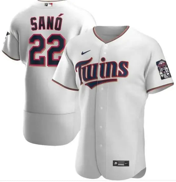 White Miguel Sano Minnesota Twins Nike Home Authentic Player Jersey for baseball