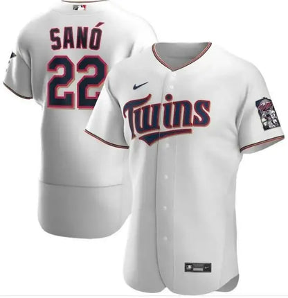 White Miguel Sano Minnesota Twins Nike Home Authentic Player Jersey for baseball