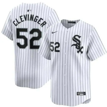 White pinstripe Mike Clevinger Chicago White Sox Nike home limited player jersey
