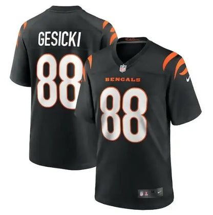 Black Cincinnati Bengals Mike Gesicki Nike Game Jersey with number 88 and GESICKI on back