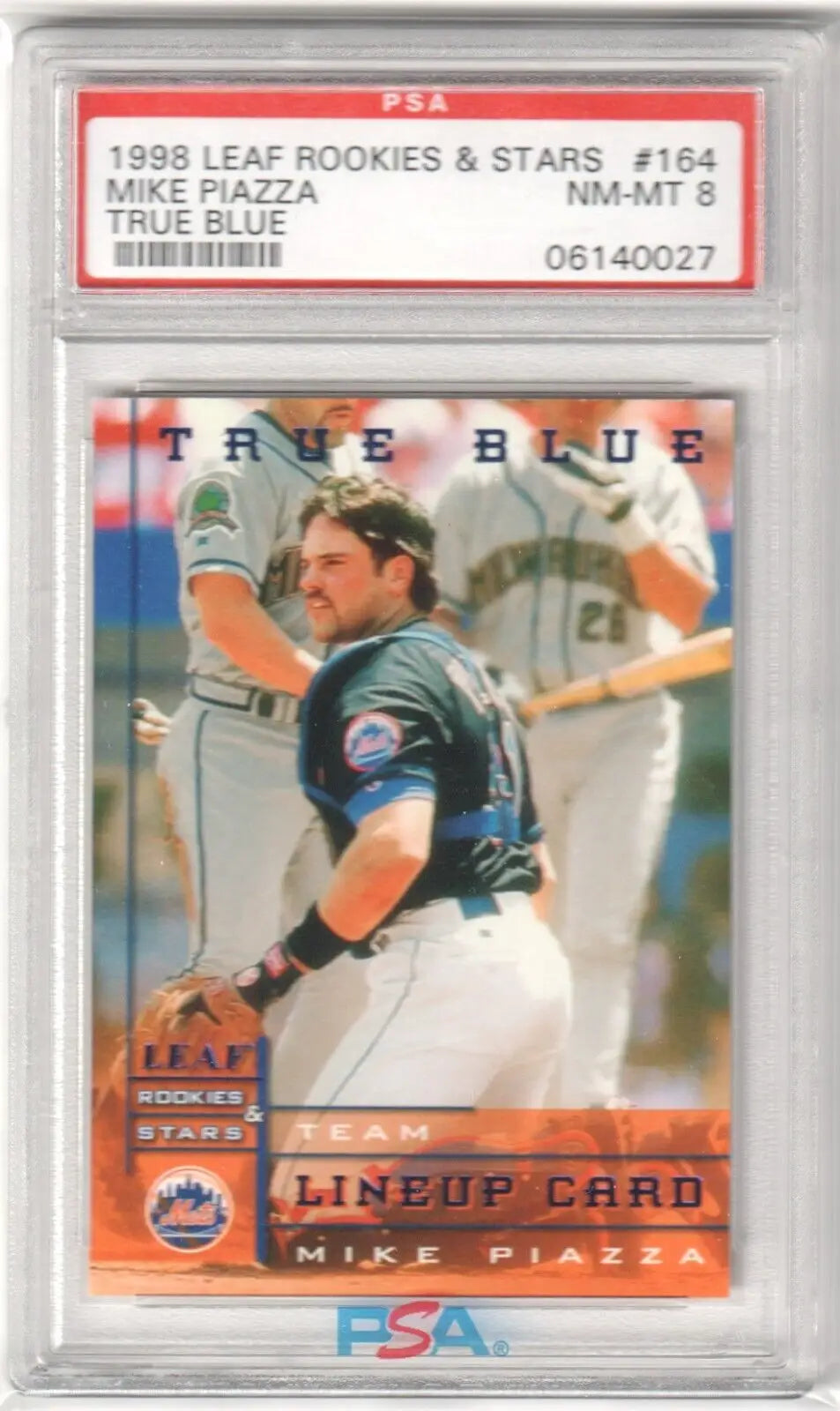 Graded Mike Piazza baseball card from Columbia Hobby’s eBay store featuring single cards