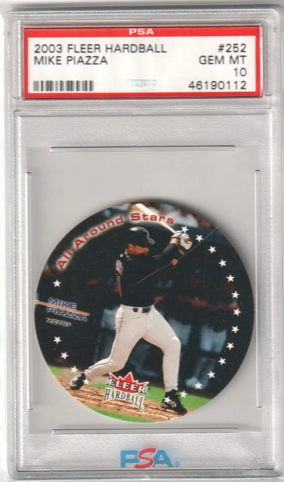 Graded Mike Piazza baseball card from Fleer Hardball series in an eBay store by Columbia Hobby