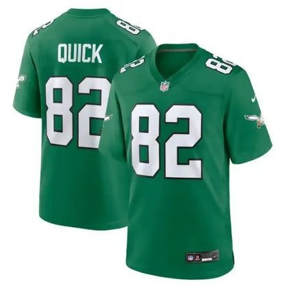 Green NFL football jersey with number 82 from Mike Quick Philadelphia Eagles Nike Alternate Game Jersey Kelly Green