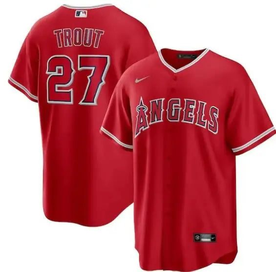 Red Mike Trout Los Angeles Angels Nike Alternate Replica Player Jersey