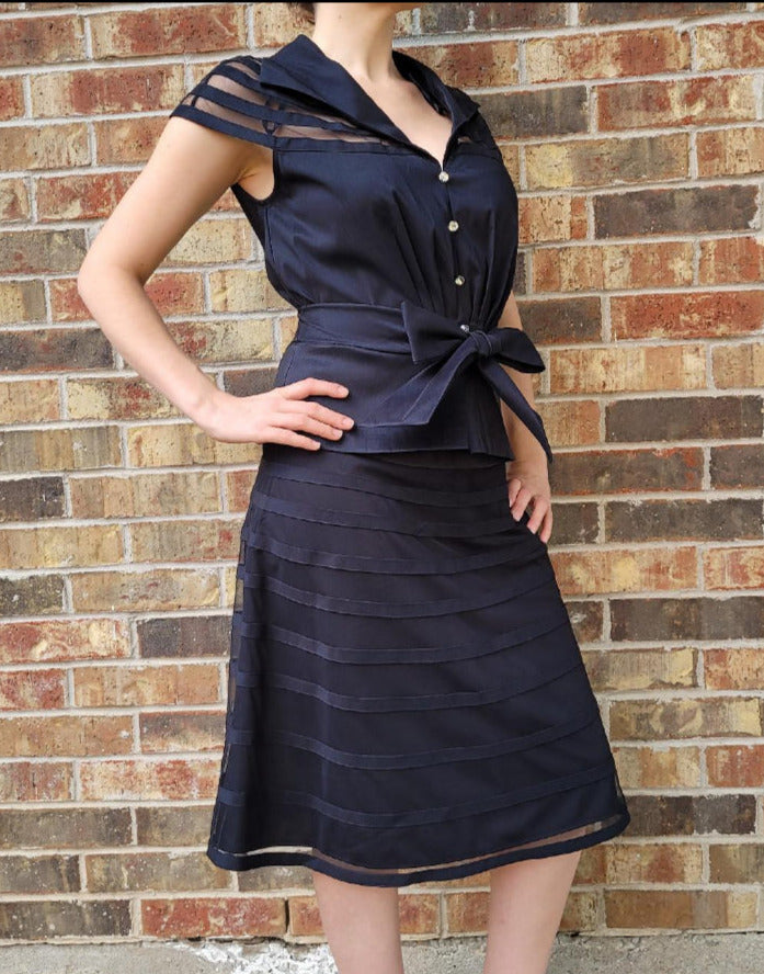 LAST ONES Karen Miller Milla Belle 2PC, Black Day Dress ONLY Size 8 & 12 Remaining ! Women's Apparel
