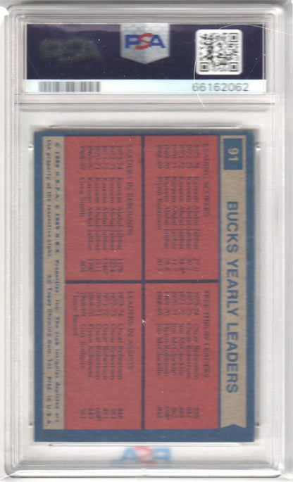Graded Milwaukee Bucks team leaders sports card PSA 5 Columbia Hobby 1974-75