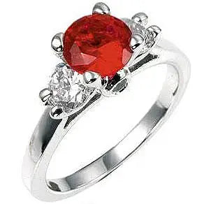 Mini Ruby Triplet Ring - Rings
