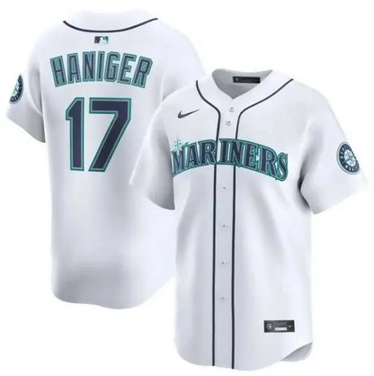White Seattle Mariners baseball jersey worn by Mitch Haniger Nike Alternate Limited Player Jersey