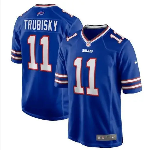 Blue Mitchell Trubisky Buffalo Bills Nike Game Jersey Royal displayed on product page