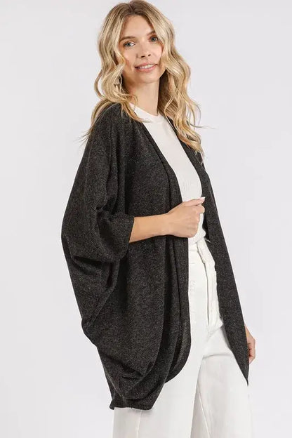 Mittoshop Open Front Batwing Sleeve Cardigan - Sweaters & Cardigans/Cardigans