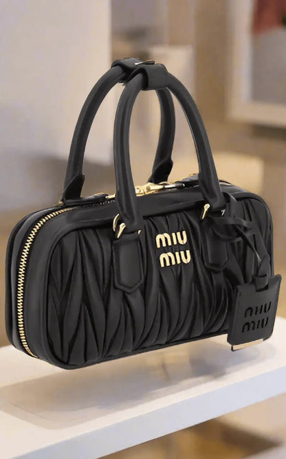MIU MIU black ARCADIE MINI HANDBAG ITALY - Handbags