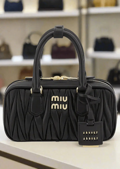 MIU MIU black ARCADIE MINI HANDBAG ITALY - Handbags