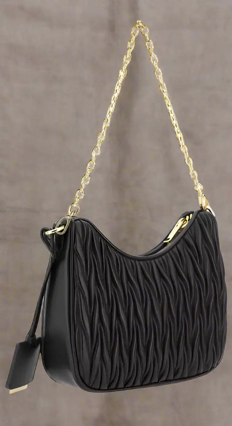 MIU MIU BLACK LEATHER WANDER SHOULDER BAG - Shoulder bag