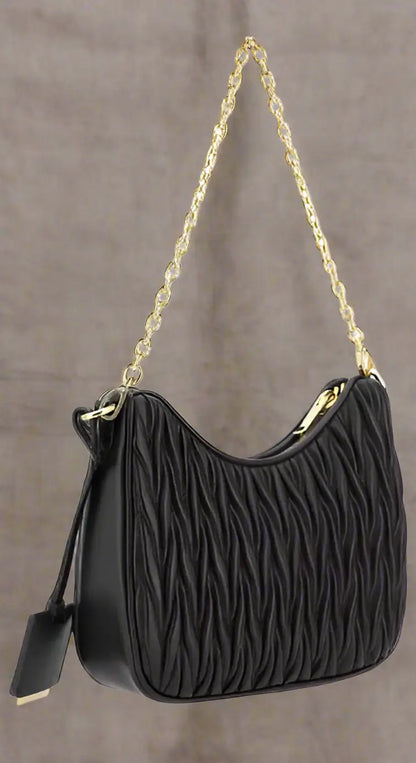 MIU MIU BLACK LEATHER WANDER SHOULDER BAG - Shoulder bag