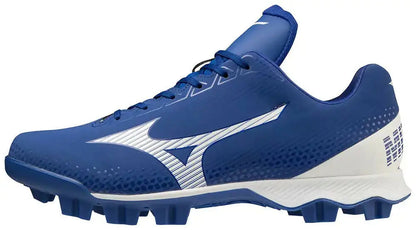 Blue and white Mizuno Wave Lightrevo Baseball Shoe for Men