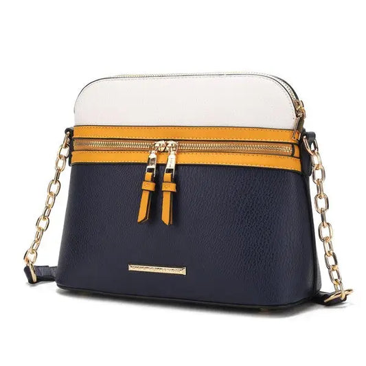 MKF Collection Karelyn Crossbody Handbag By Mia k SEE Both Remaining Colors! - Navy - Yellow / One Size - Handbag