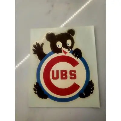 MLB Vintage 1960’s/70’s Chicago Cubs 4.25’’x3.5’’ Cubbie Decal Sticker