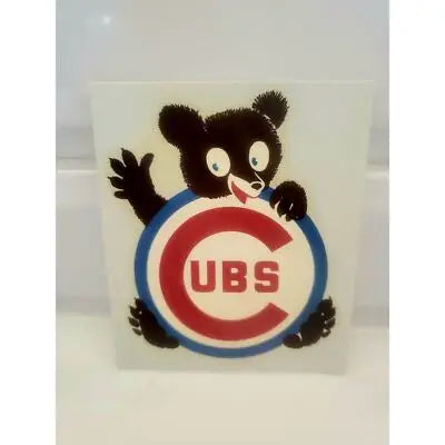 MLB Vintage 1960’s/70’s Chicago Cubs 4.25’’x3.5’’ Cubbie Decal Sticker