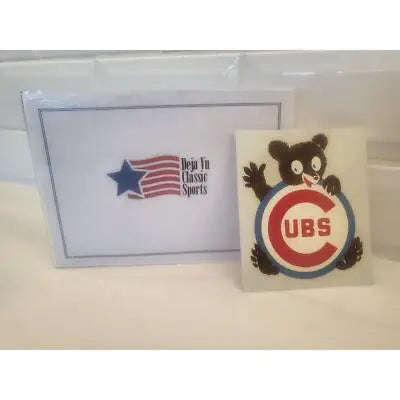 MLB Vintage 1960’s/70’s Chicago Cubs 4.25’’x3.5’’ Cubbie Decal Sticker