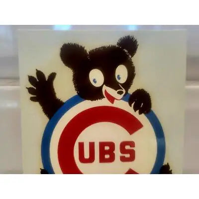MLB Vintage 1960’s/70’s Chicago Cubs 4.25’’x3.5’’ Cubbie Decal Sticker