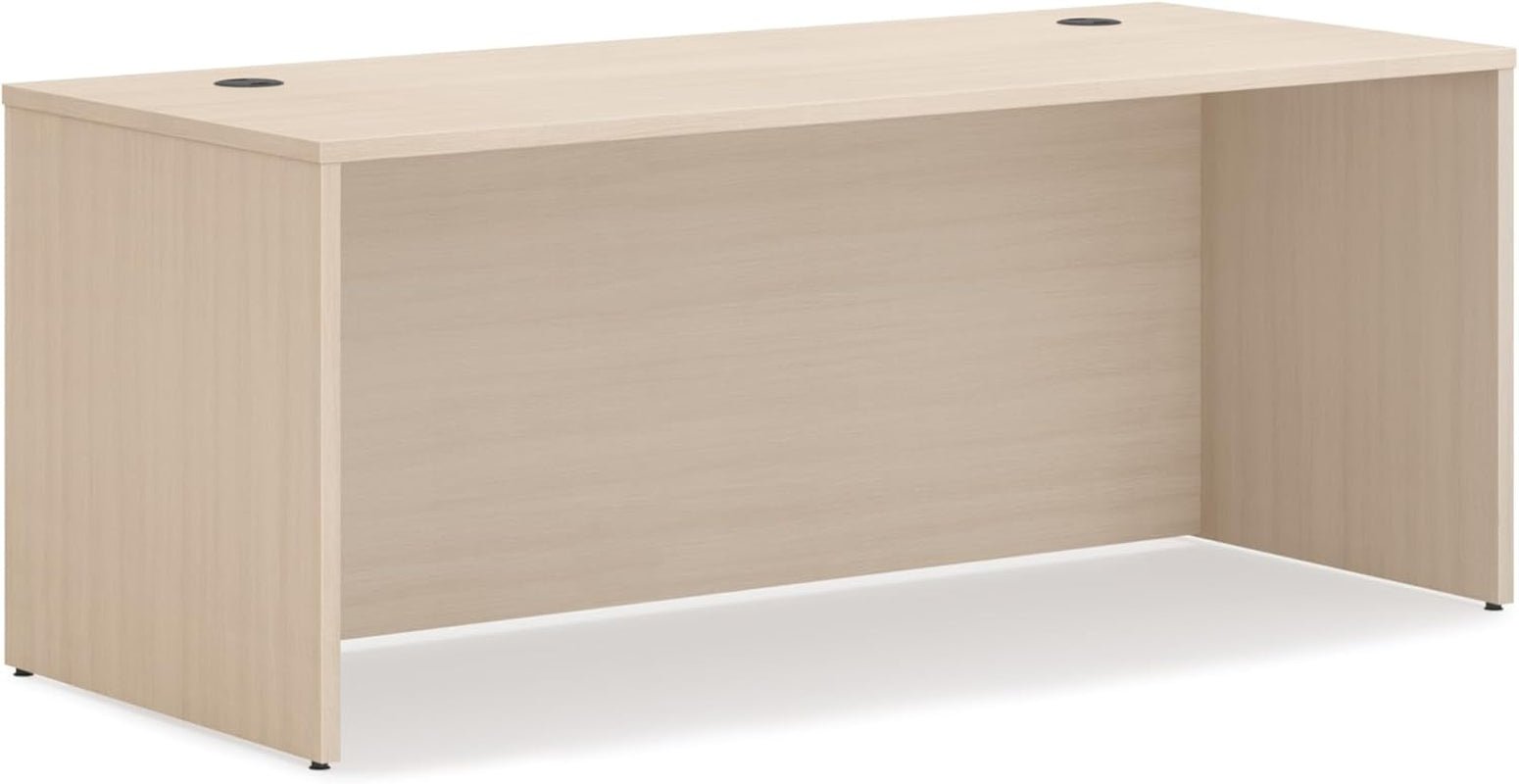 MOD Executive Desk 72-Inch Large Computer Desk Shell, Thick Wooden Laminate, Modern Table with Cord Management, 72" W X 30" D X 29" H, Desert Oak-0