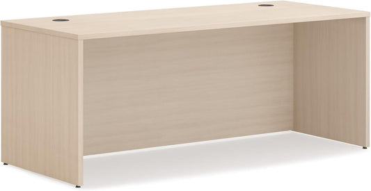 MOD Executive Desk 72-Inch Large Computer Desk Shell, Thick Wooden Laminate, Modern Table with Cord Management, 72" W X 30" D X 29" H, Desert Oak-0