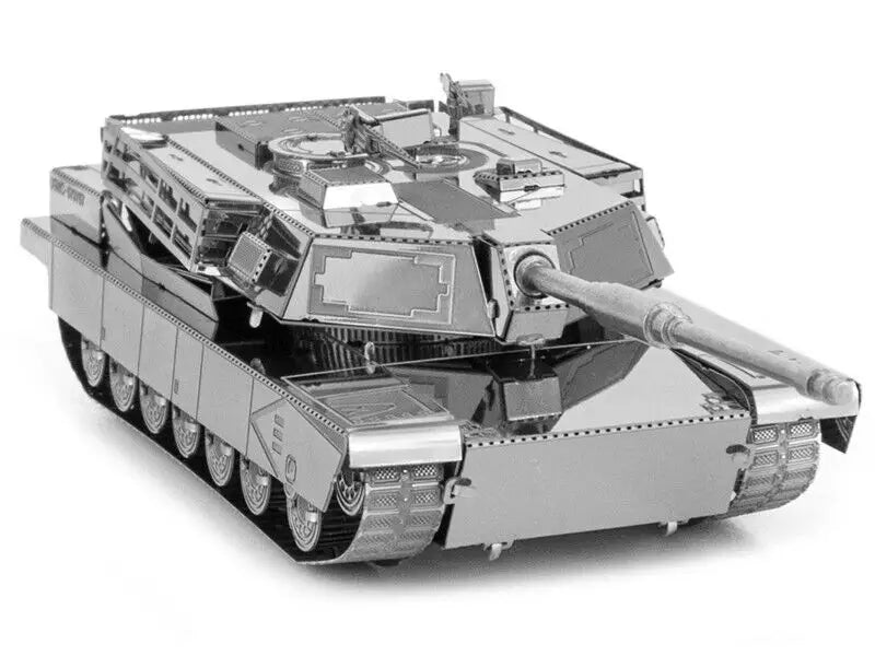 Metal model tank from Model Kit American M1 Abrams with moderate difficulty by Metal Earth