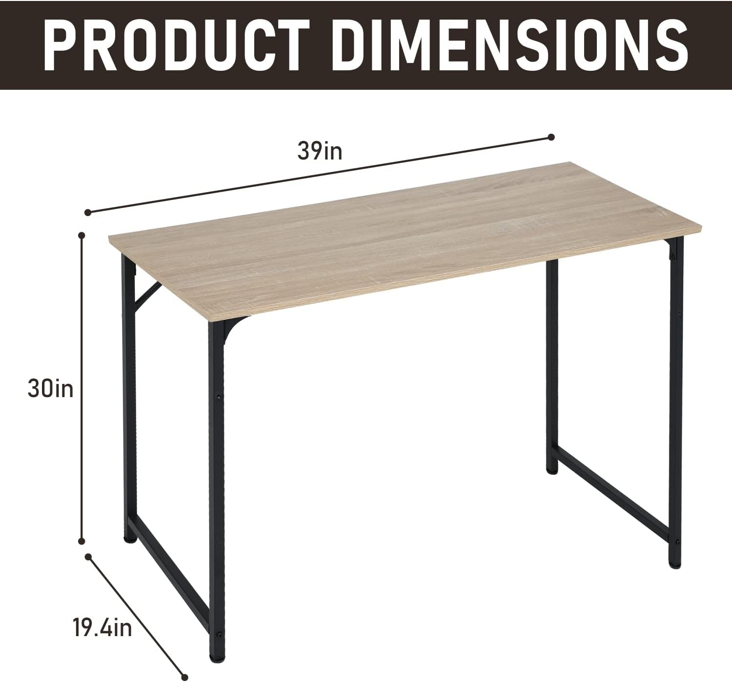Modern 39 Inch Computer Desk for Home Office Use-2